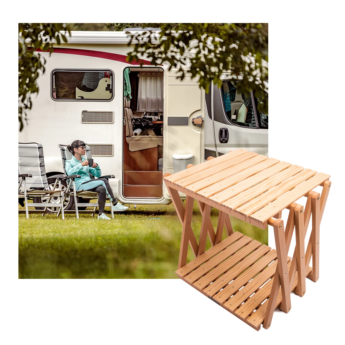 Made in Taiwan Household Wooden muti-function Shelf