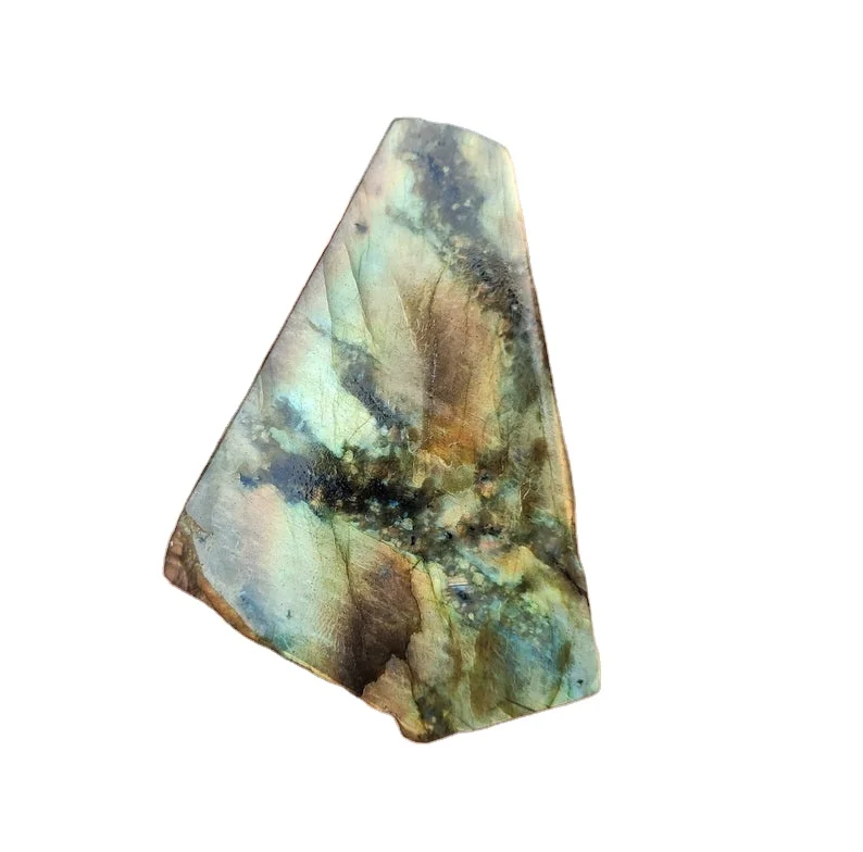 Wonderful Quality Natural Labradorite Gemstone Uneven Shape Polished Rough Specimen Beautiful Garden Stone