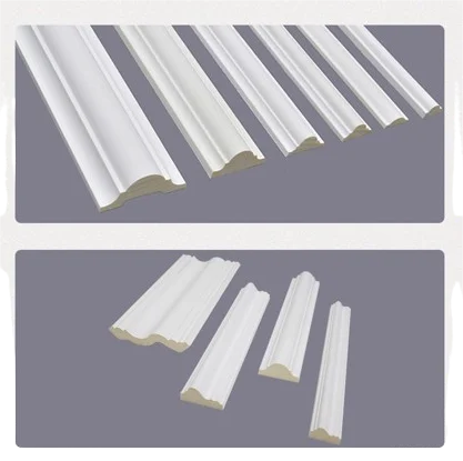 Hot Sale high quality  applies to bedroom decoration molding Cornice Crown Moulding white skirting board