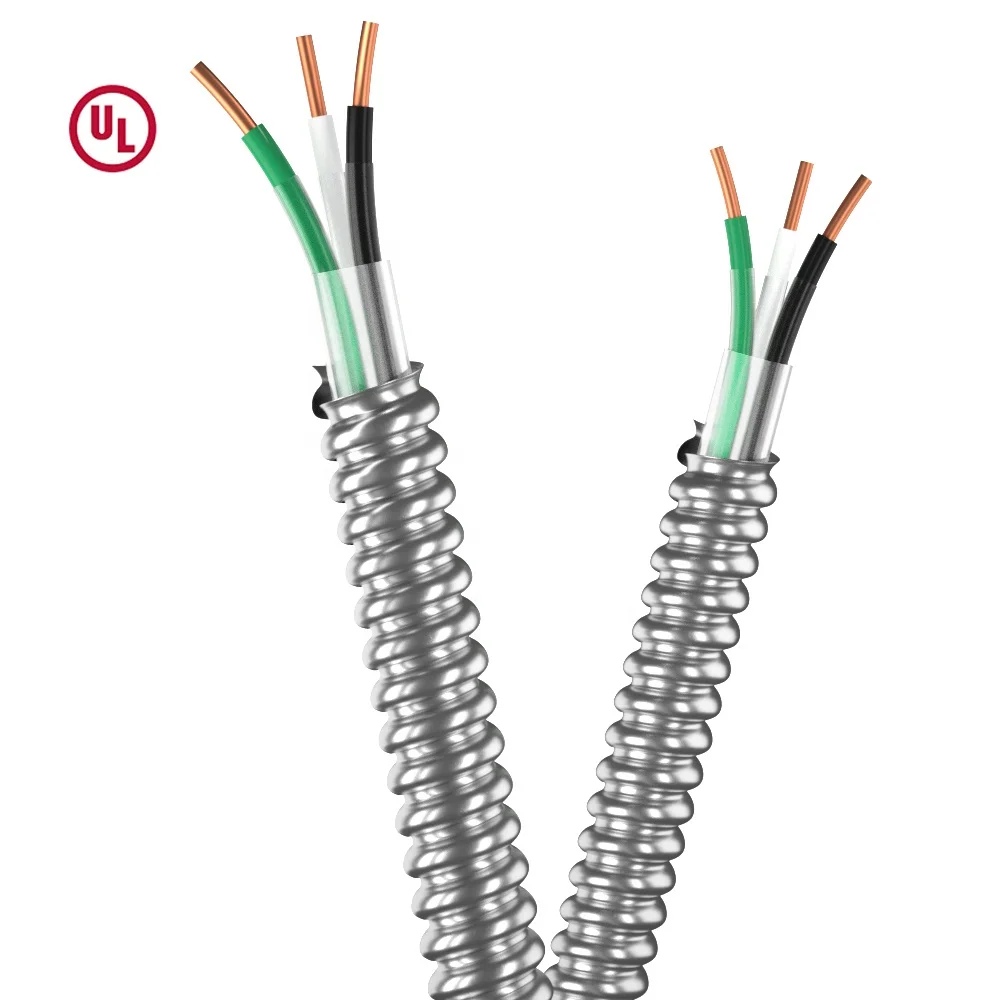 OEM 4AWG 8AWG 10AWG 12AWG 14AWG 16AWG Nylon Jacket THWN THHN Aluminum Interlocked Armored Stranded Metal Clad MC UL Cable