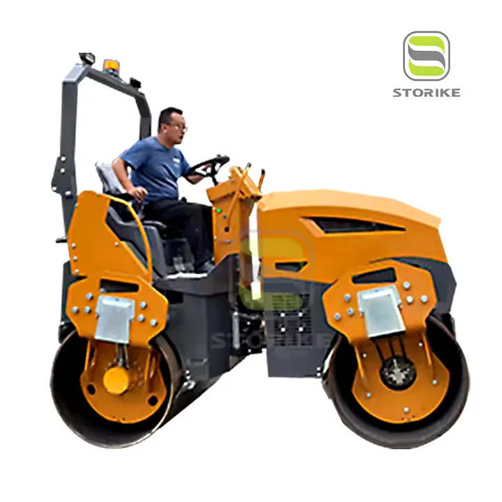 1 Ton 2 Ton 3 Ton 4 Ton 5 Ton Diesel Gasoline Hydraulic Vibrating Tandem Asphalt Compactor Road Roller For Sale