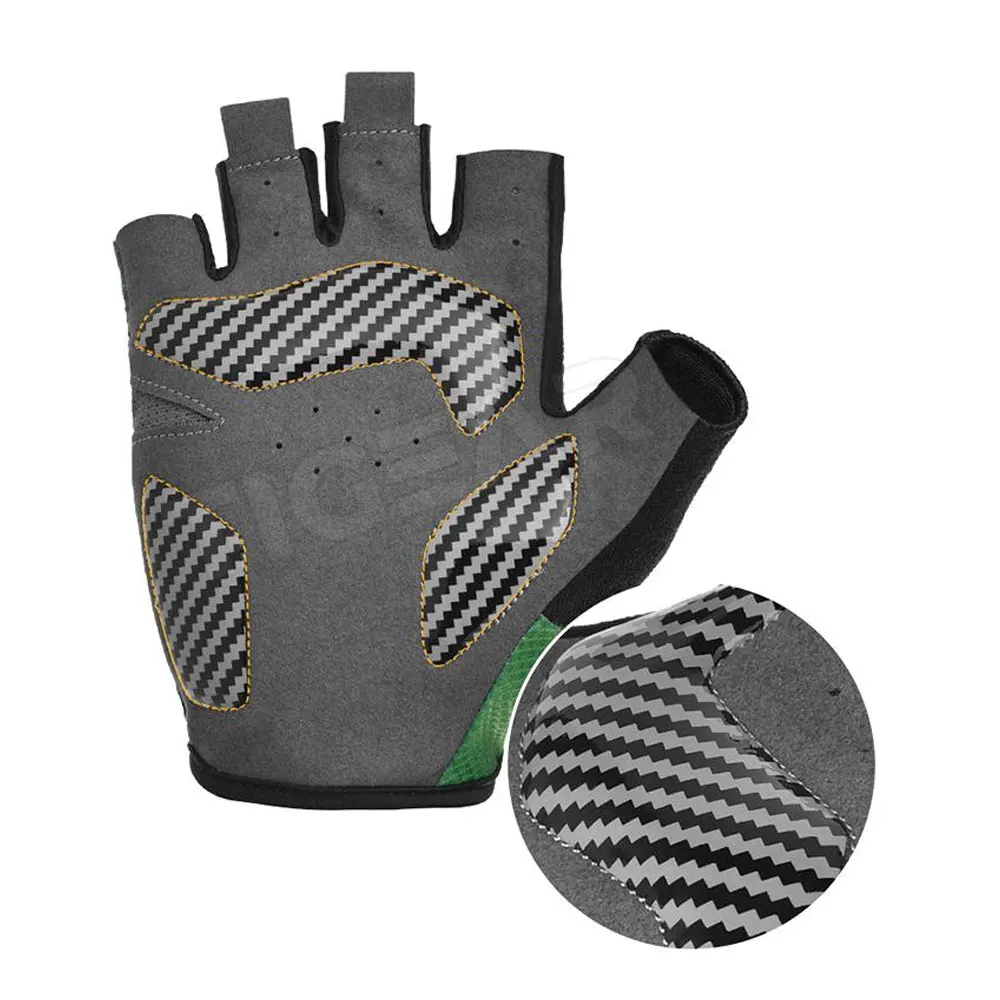 Custom Cheap Men Anti Slip Cycling Gloves Half Finger Cycle Gloves Wholesale Half Finger Cycling Bike Gloves