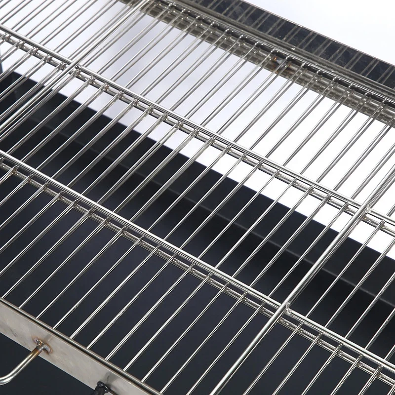 Outdoor Carbon BBQ Grill stainless steel grill plate large charcoal barbecue grill commercial camping picnic