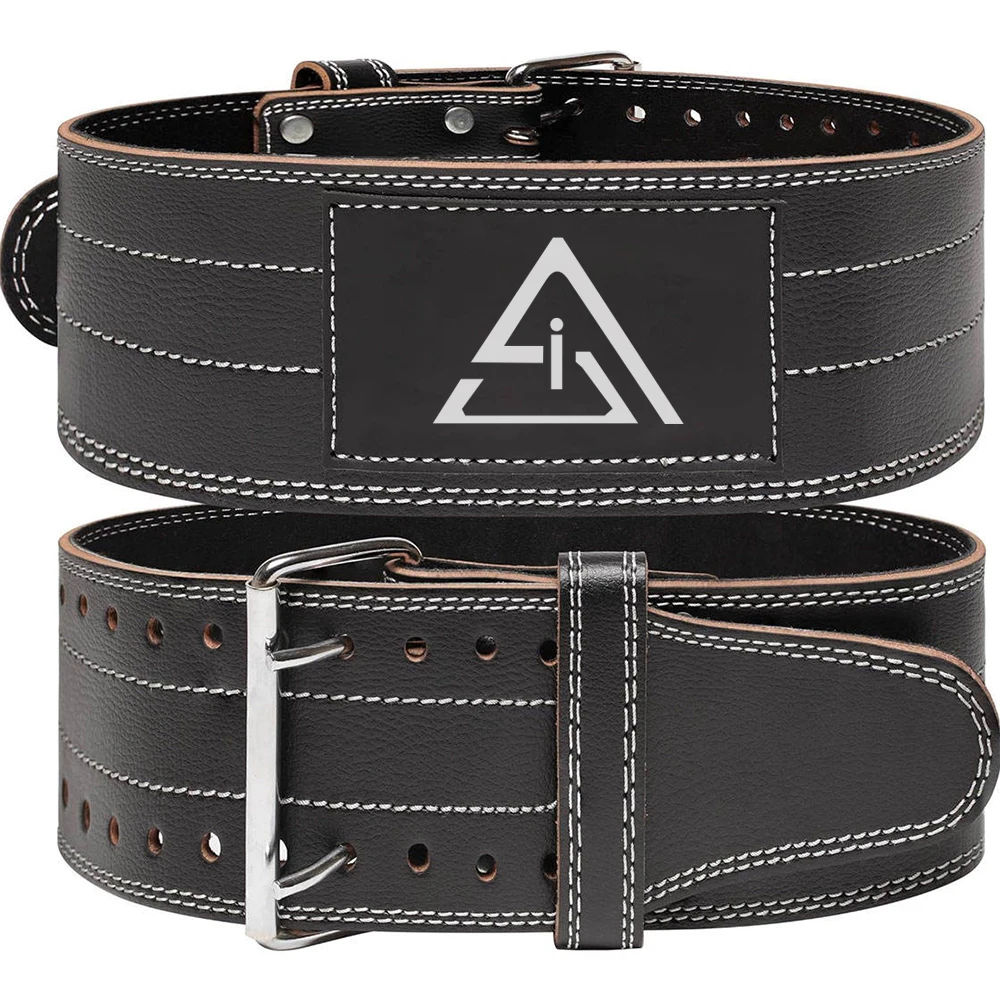 Amazon Best Selling Leather Power Lifting Belts Single Layer 4mm Thickness