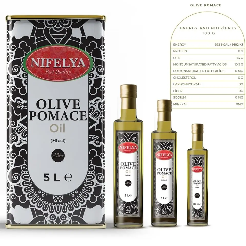 Pomace Olive Oil Cooking Olive Oil Refined 100% Purity in Glass Bottle and Plastic Bottle -Tin- IBC- Flexi Tank