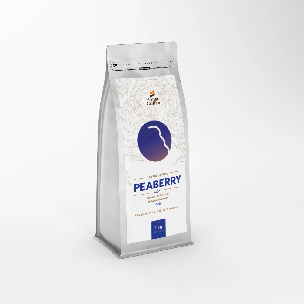 Peaberry жареные кофейные зерна 100% Peaberry robusta среднее обжарение 250 г кофе Honee сделано в вьетнаме