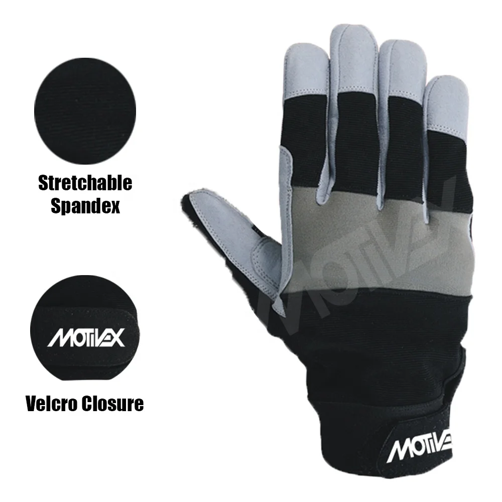 Custom XL Mechanic Work Gloves with Extreme Grip Anti-Slip Reinforced Performance Rigger Hand Gloves Made from PU Material
