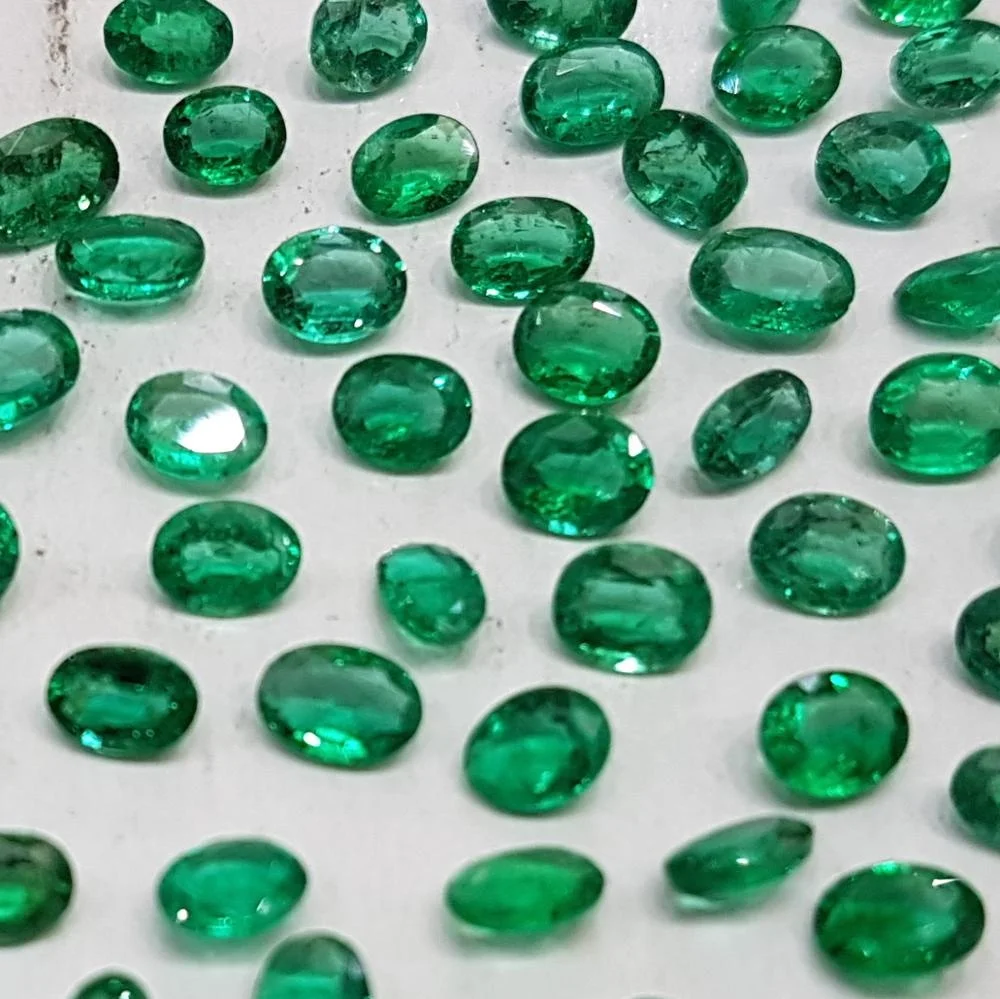 6*4mm Emeralds Green Oval Transparent Zambian Origin Best Factory Price Wholesale
