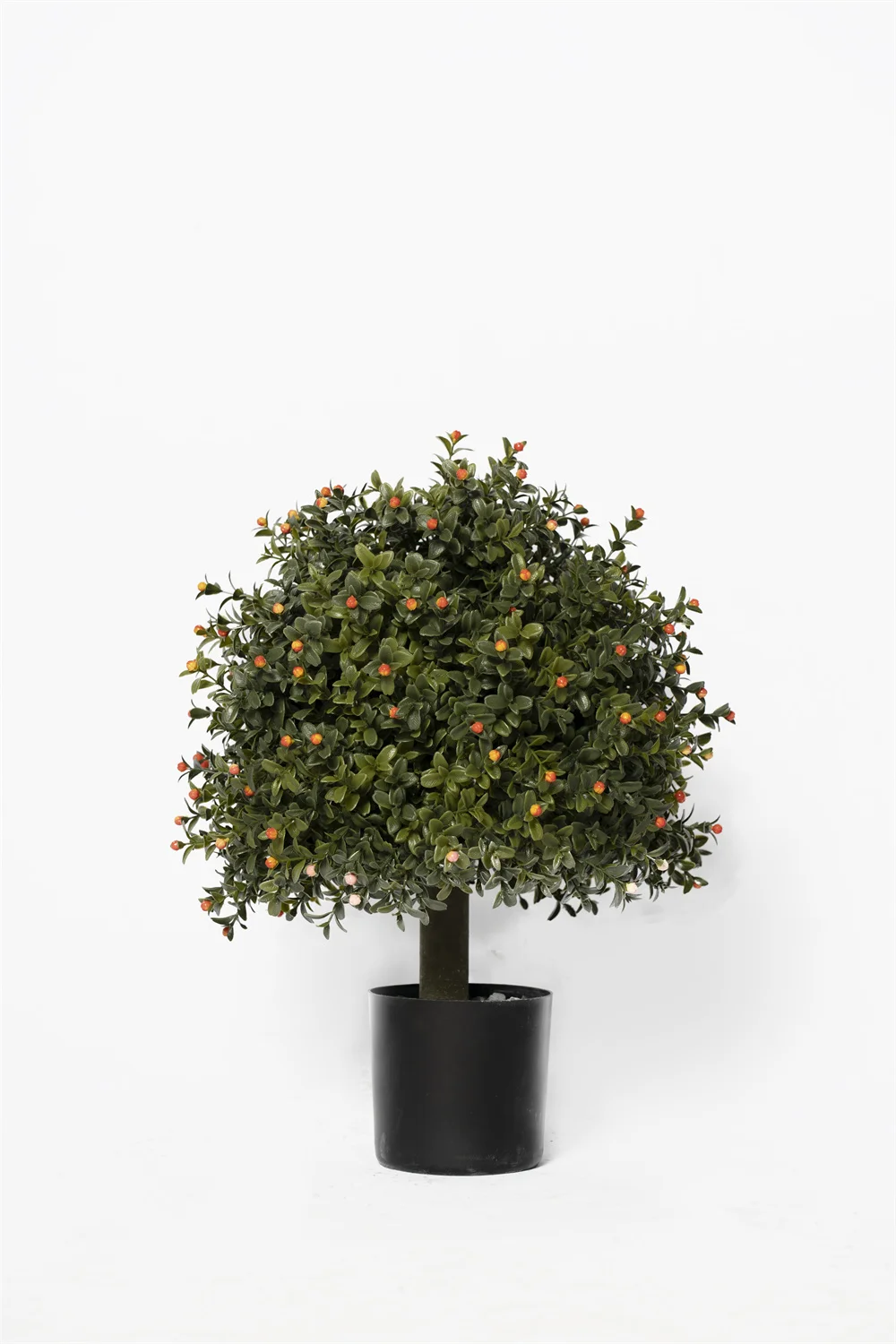 Factory Directly Good Quality 45cm Artificial Ivy Hedge Greenery- Potted plants with white pods