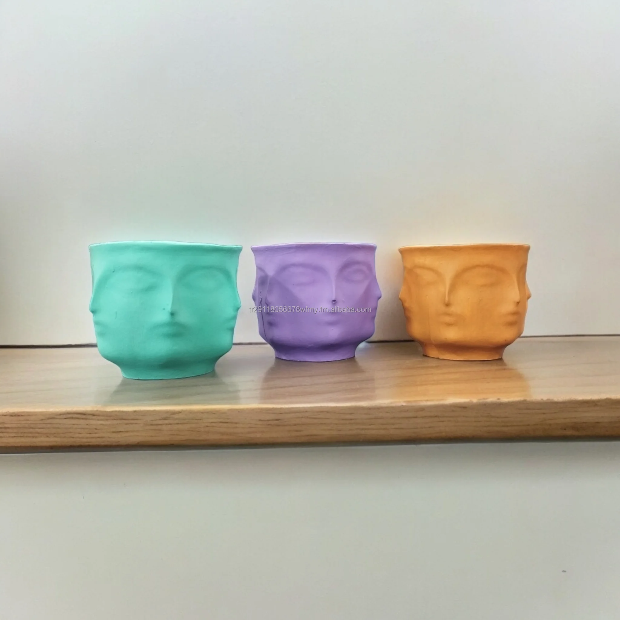 Scandinavian Faced Vase Flower Pot Resin vase modern luxury home decoration interior Home accent souvenir gift store