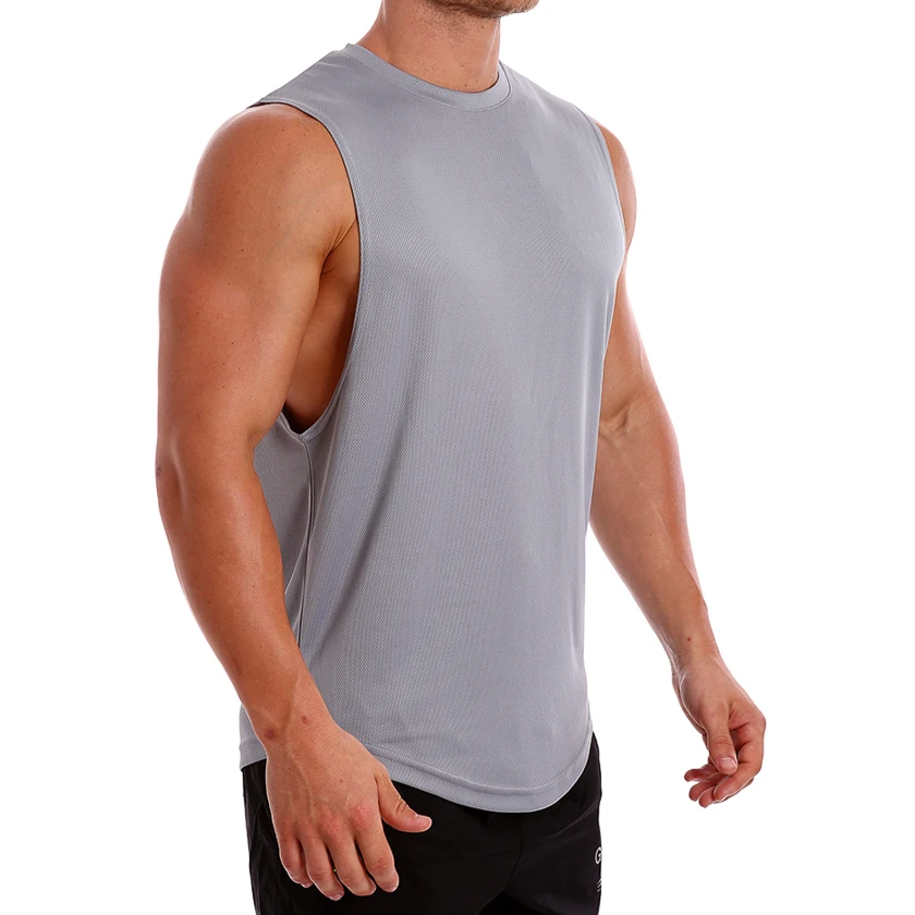Quick dry workout Men Gym Singlet Tank Tops best design custom color and size breathable tank tops sleeveless customized