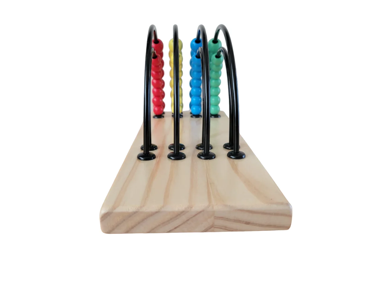 Customized Good Quality Rainbow Color Wooden Abacus Beads Counting Game Math Educational Toys