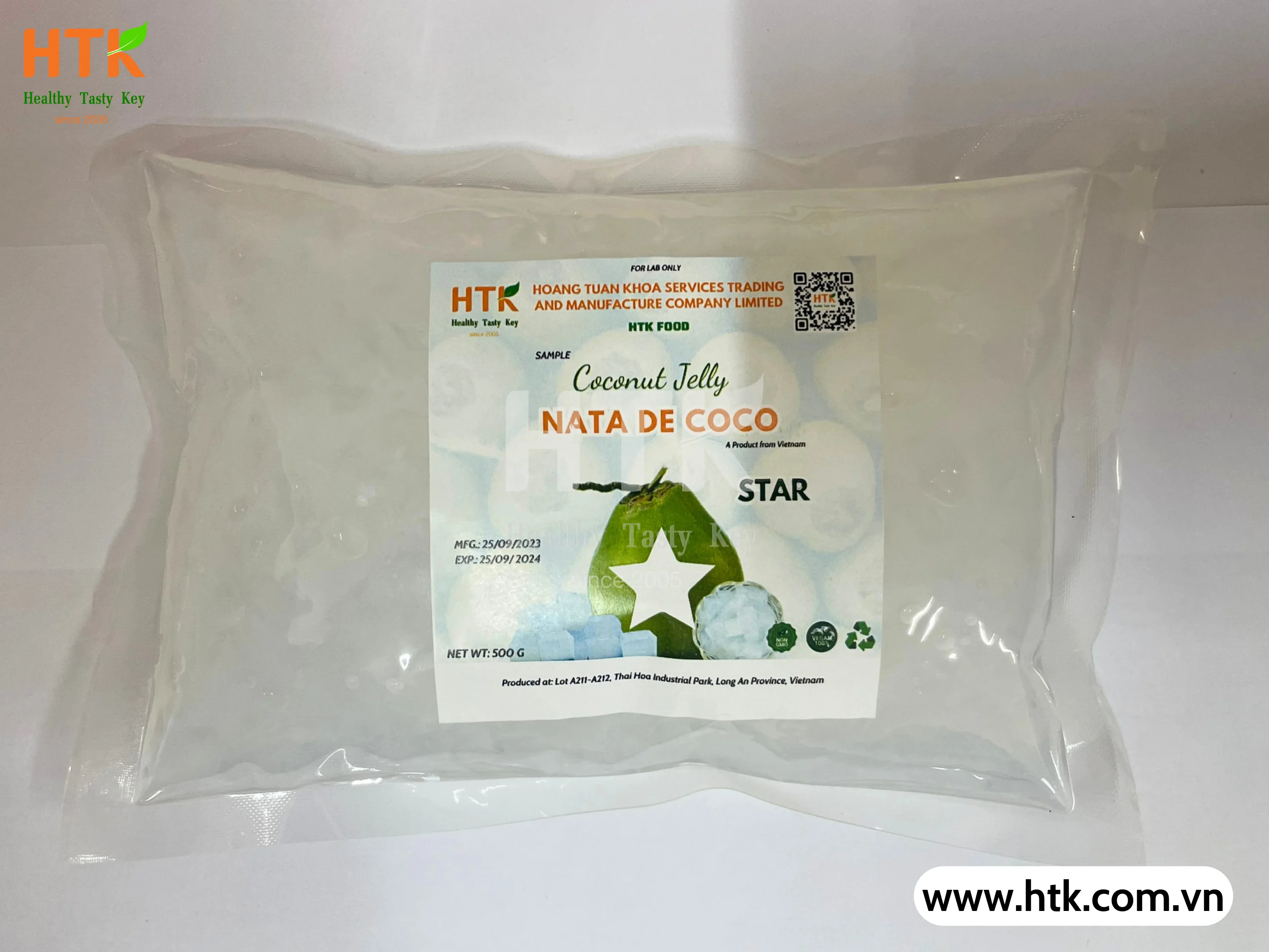Экспорт 2024 NATA DE COCO кокосовое желе в сиропе сделанное на вьетнамской фабрике из HTK продукты для еды и напитков