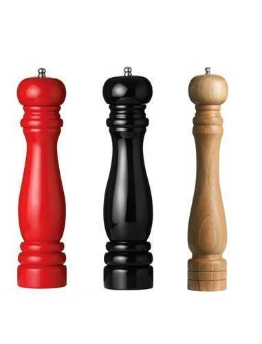 Modern Salt and Pepper Grinder Set Pepper Grinder Bottle Black Wood Ceramic Color Independent Design Feature Material Origin ZHE