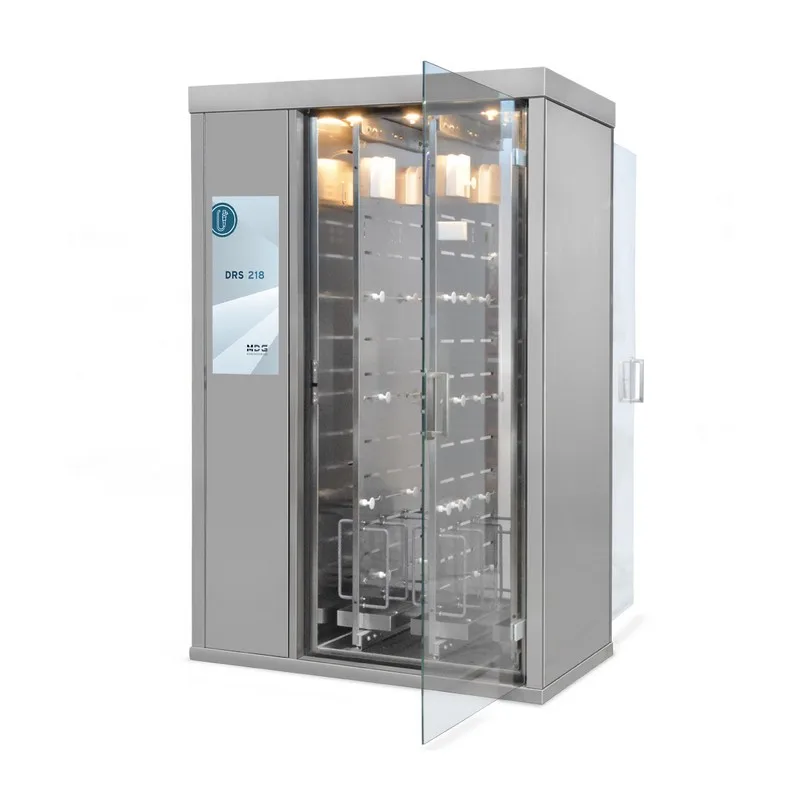 Vertical storage and drying cabinet for endoscopes for gastroscopy broncoschopy hospital medical device DRS-218P/TV