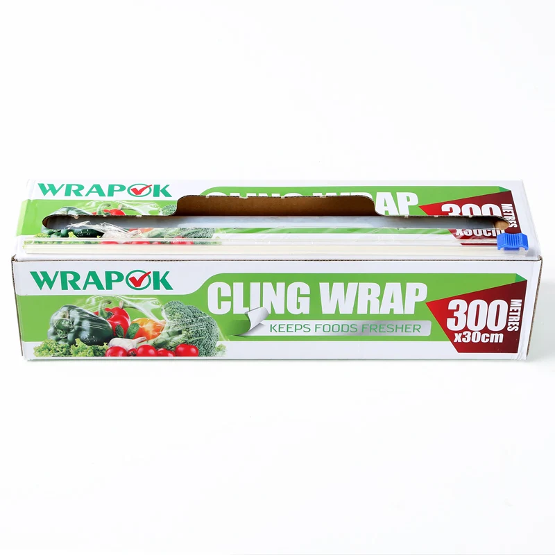 Cling film film food wrap sheets 225ml x 350ml food wrap with logo