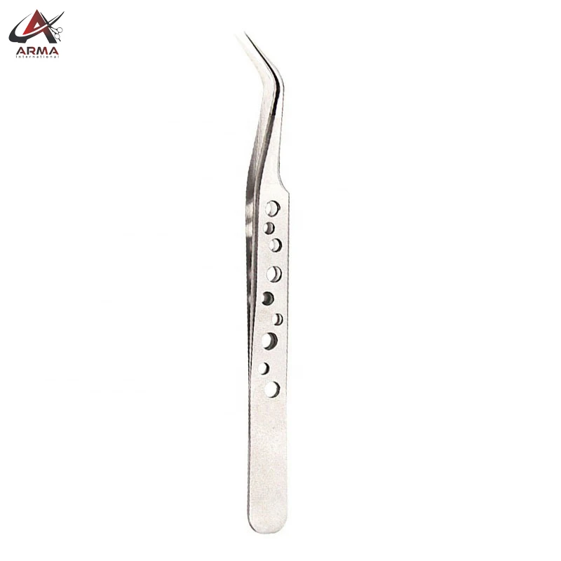 Stainless Non-Magnetic Eyelash Extension Tweezers Latest Design Good Quality Eyelash Tweezers
