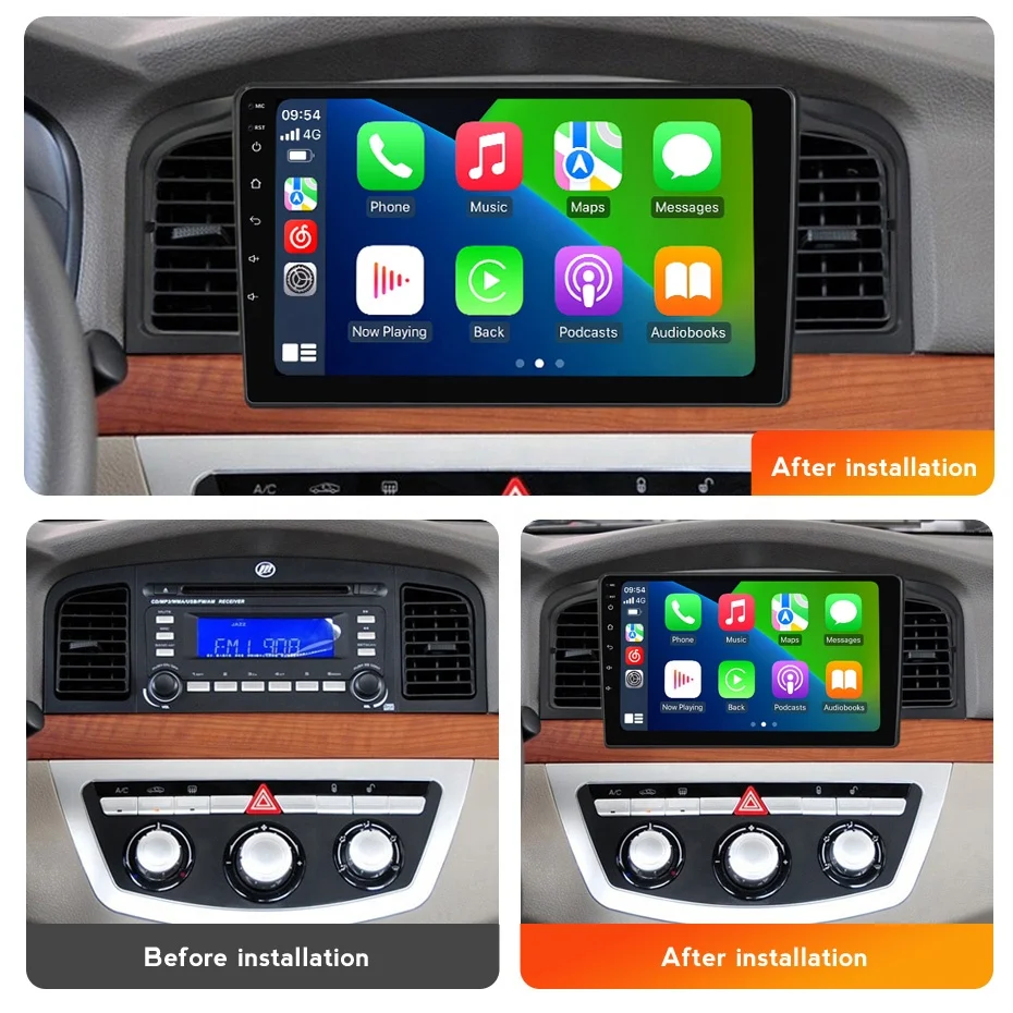 MEKEDE MS 9inch Android 10 Quad Core Car DVD Audio Video Player for Lifan 620 Solano WIFI GPS Radio Stereo BT 4G SWC IPS