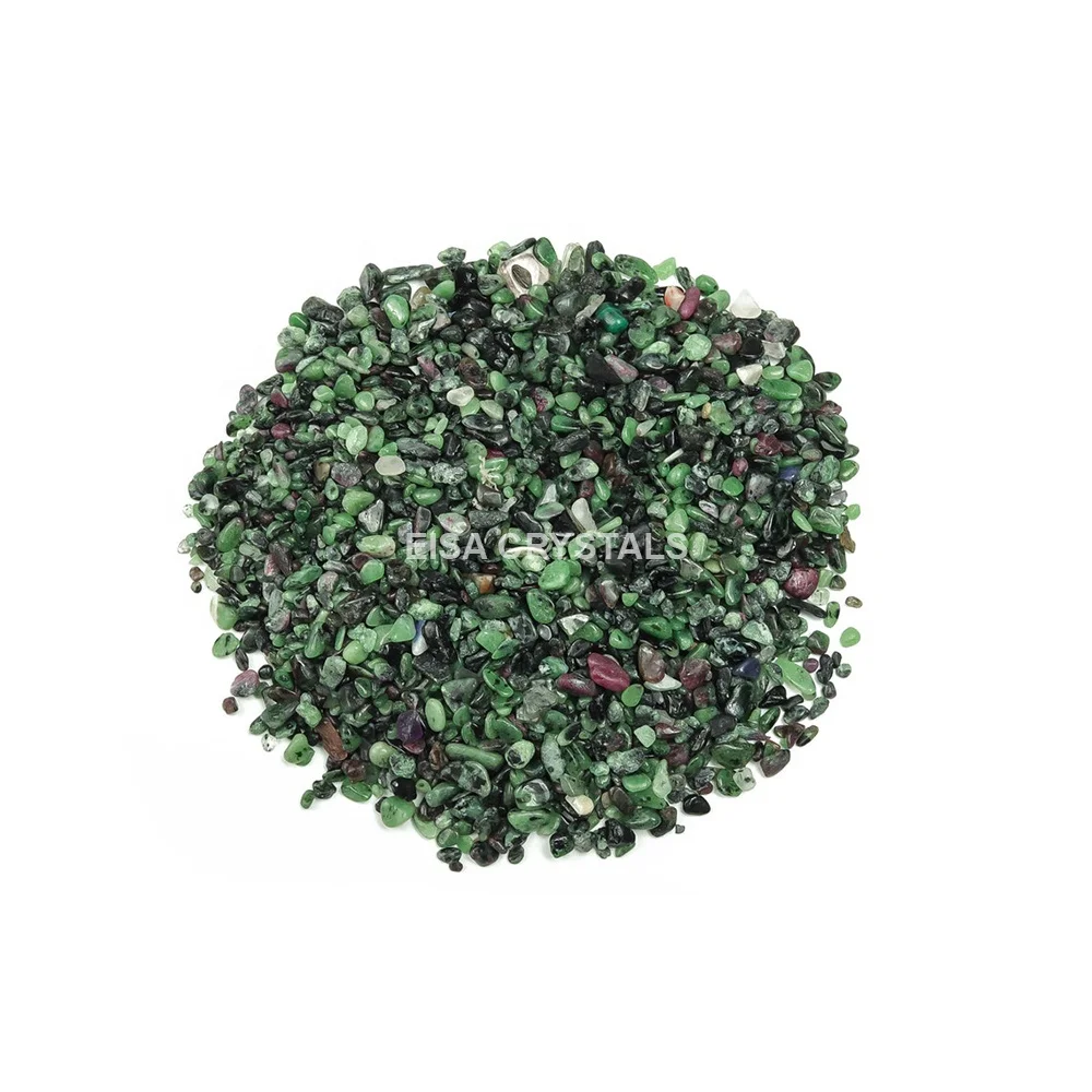 Ruby Zoisite Chips Crystal Chip Natural Gemstone Chip Wholesale Ruby Zoisite Healing Crystal Semi Precious Stone feng shui India