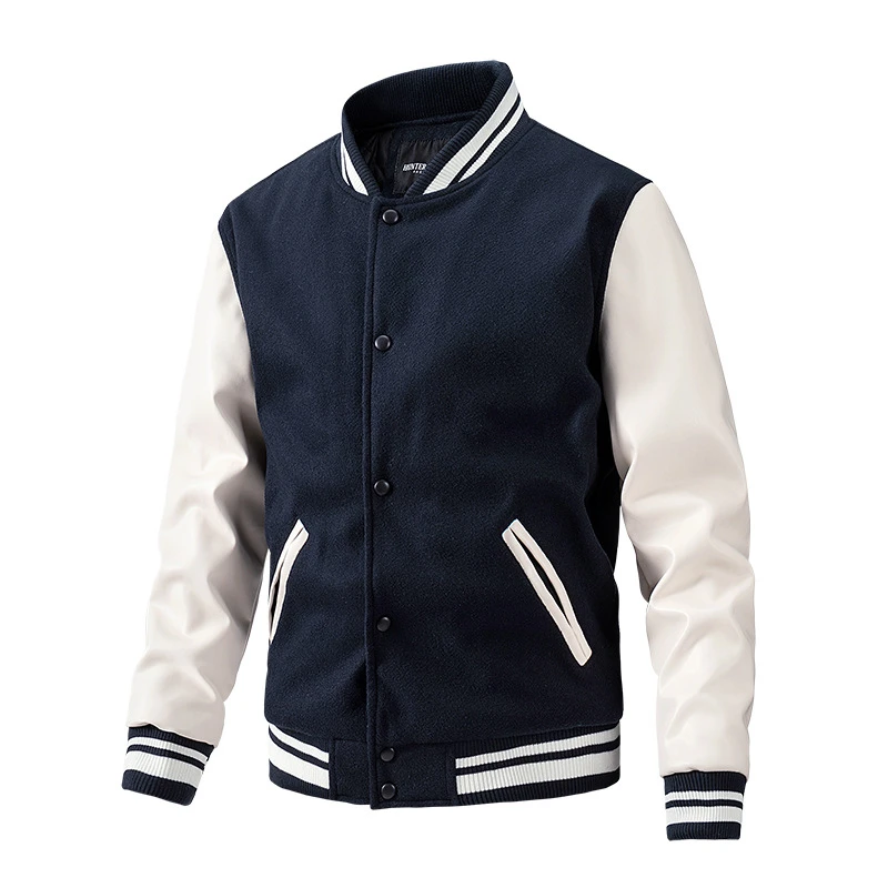 Oem Manufacturer High Quality Chenille Embroidery Men College Leather Sleeves Custom Baseball Bomber Letterman Varasity Jacket