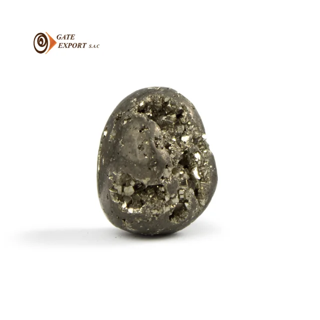 BEST TUMBLED PYRITE FROM PERU / CARVED STONES / 100% NATURAL / DECORATIVE STONES