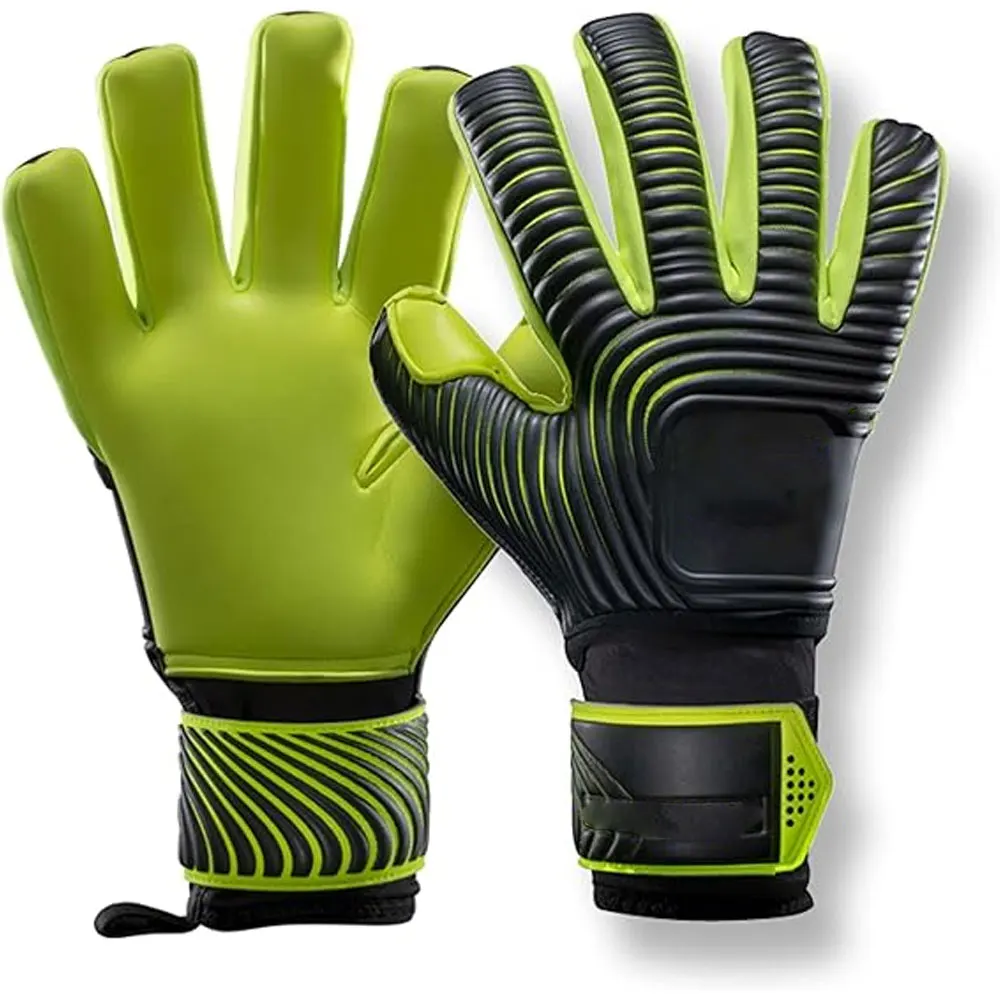 Hot sale Price goalkeeper gloves professional protect latex knitting Nylon football soccer goalkeeper gloves