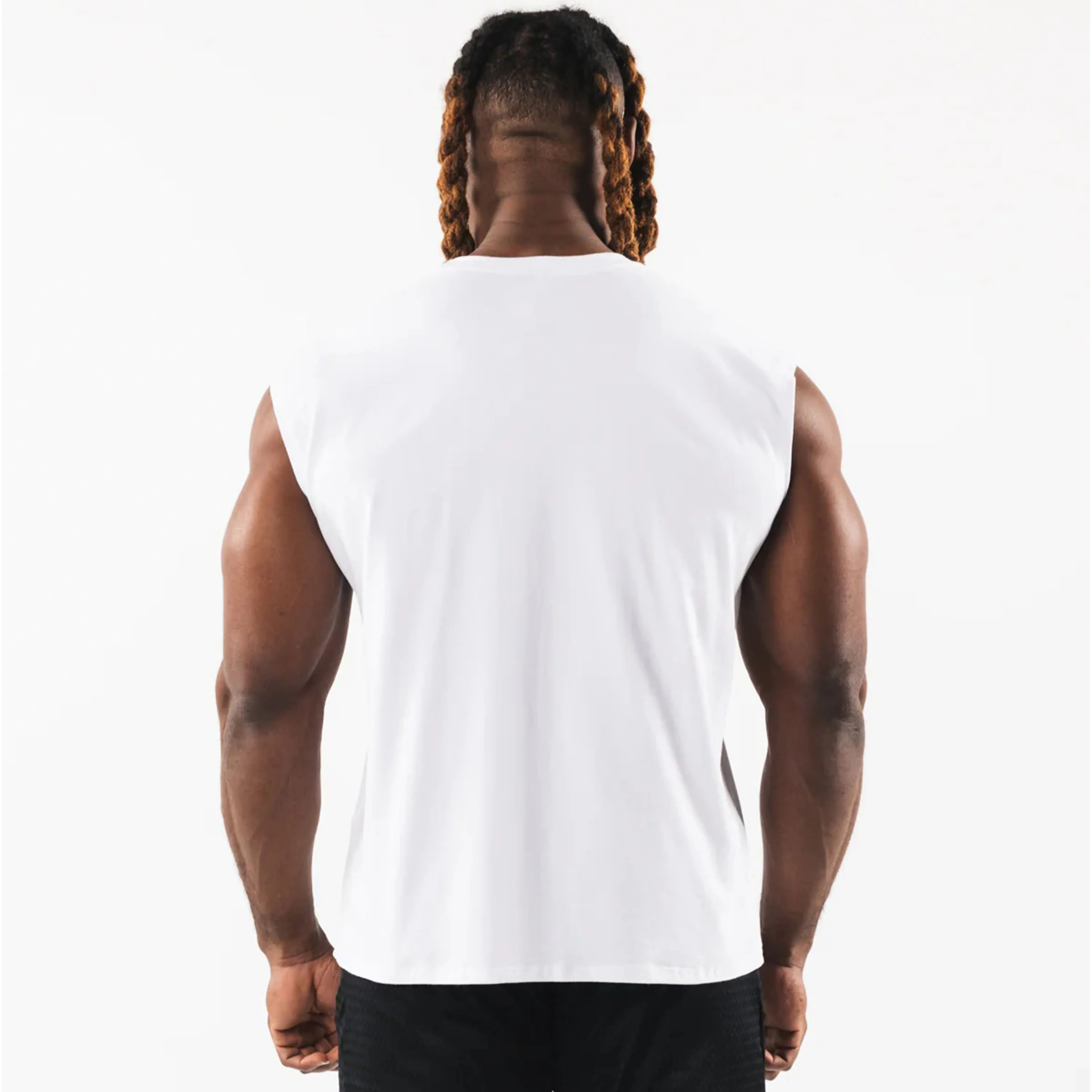 2024 High Quality Unisex Cotton Sleeveless Gym Shirt Men Workout Tank Top Gym Stringer For Men