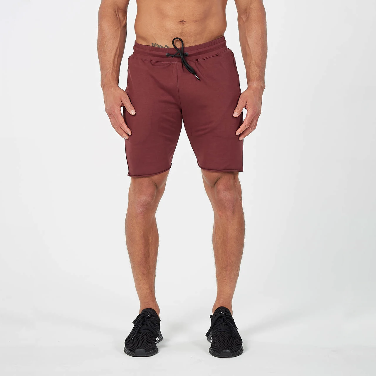 Wholesale New Style Custom Logo Men Blank Workout Sweat Shorts Two Pocket 100% Organic Cotton Fleece Fabric Hemp Shorts For Men