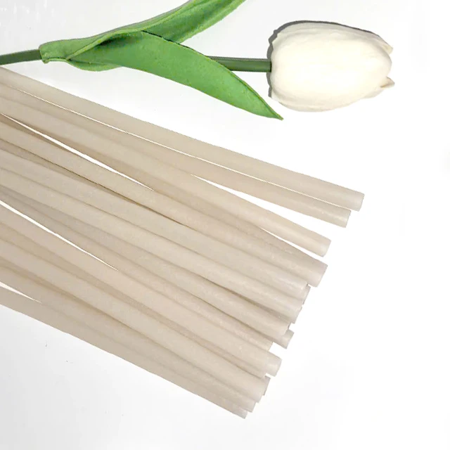 Best Selling Natural Rice Straws 100% Compostable 10mm Wide Edible Rice Straws for Bubble Tea Vietnam Leading Export
