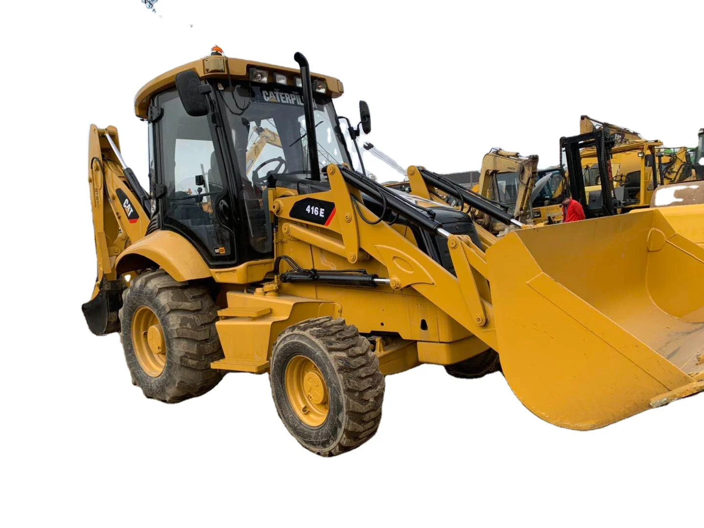 CAT 416E for sale, Caterpillar used backhoe loader in China 416 420 excavator multiple units for big construction companies