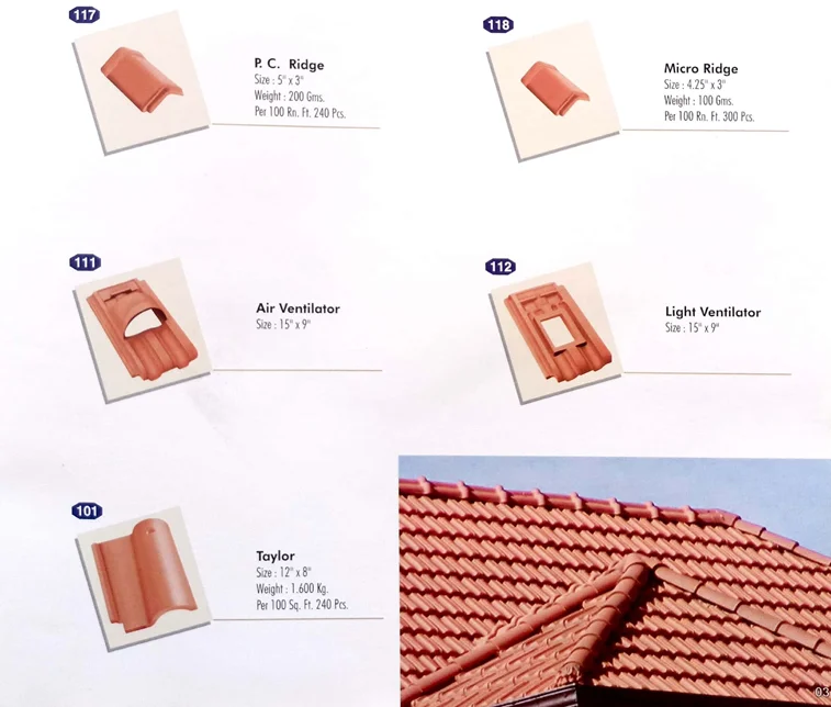 clay Terracotta Roofing Tile