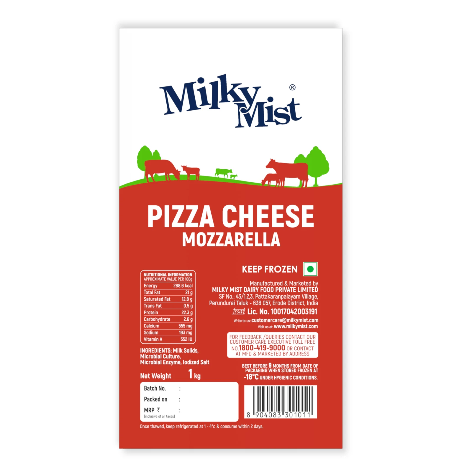 MOZZARELLA CHEESE 1kg