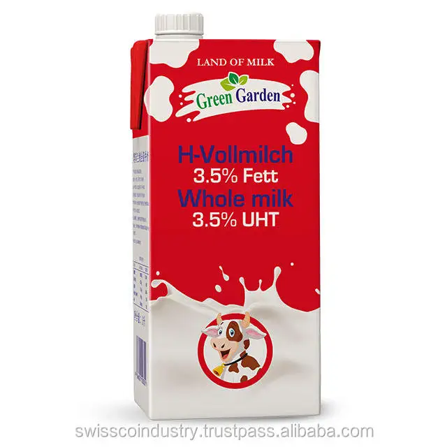 Long Life UHT Milk 1.5% fat for supermarket