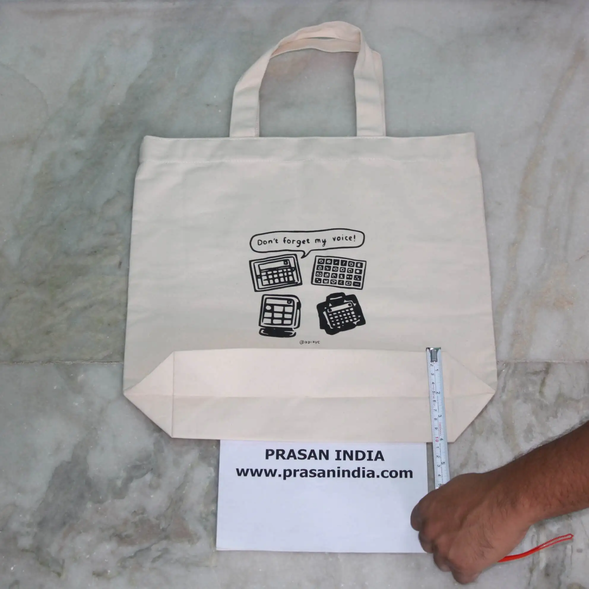 A high quality natural Calico Tote Bag perfect for Block Printing Stencilling Embroidering or Painting onto