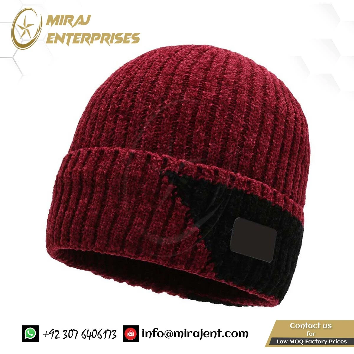 Men Fleece-lined Warmer Bonnet Casual Cap Winter Hats for Women Thicker Beanies Brand Stick Knitted Cap Autumn Patchwork Beanie