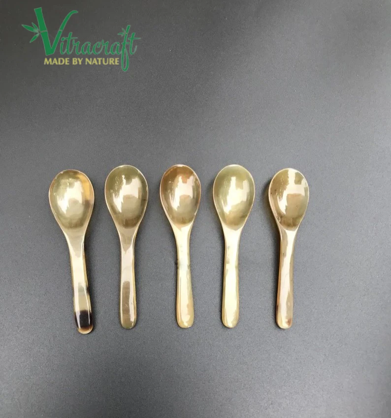 Vietnamese Craft Spoon. Premium Horn Spoon. Handmade Spoon. Buffalo Horn Spoon, Spice Spoon, Ice Cream Spoon. meaningful gift Unique gift