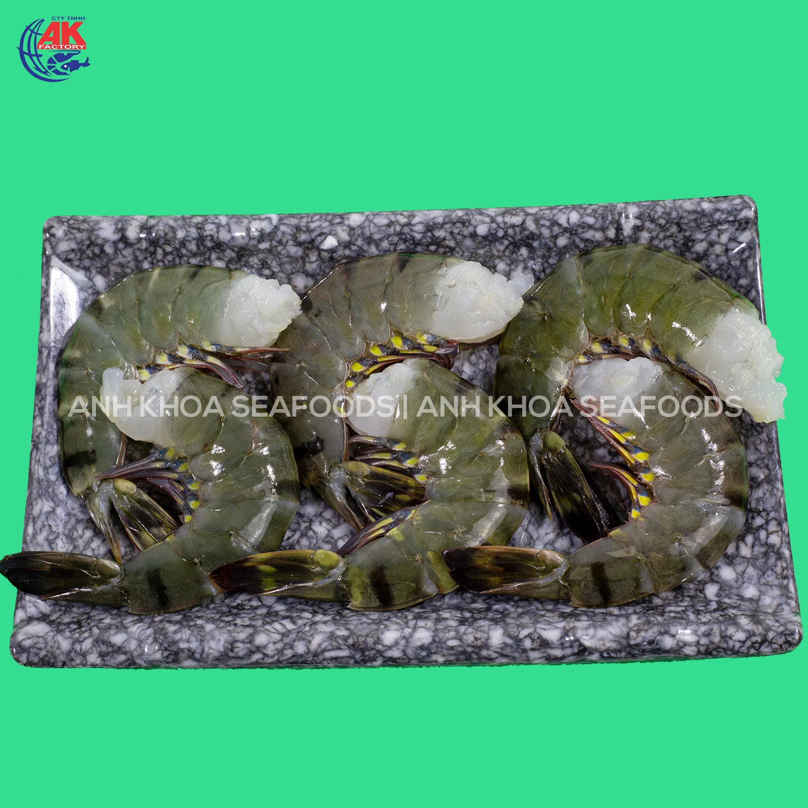 Vietnam Qualified Seafood Frozen Headless Black Tiger Shrimp Shell On BT/HLSO With Custom Weight Order Wholesale