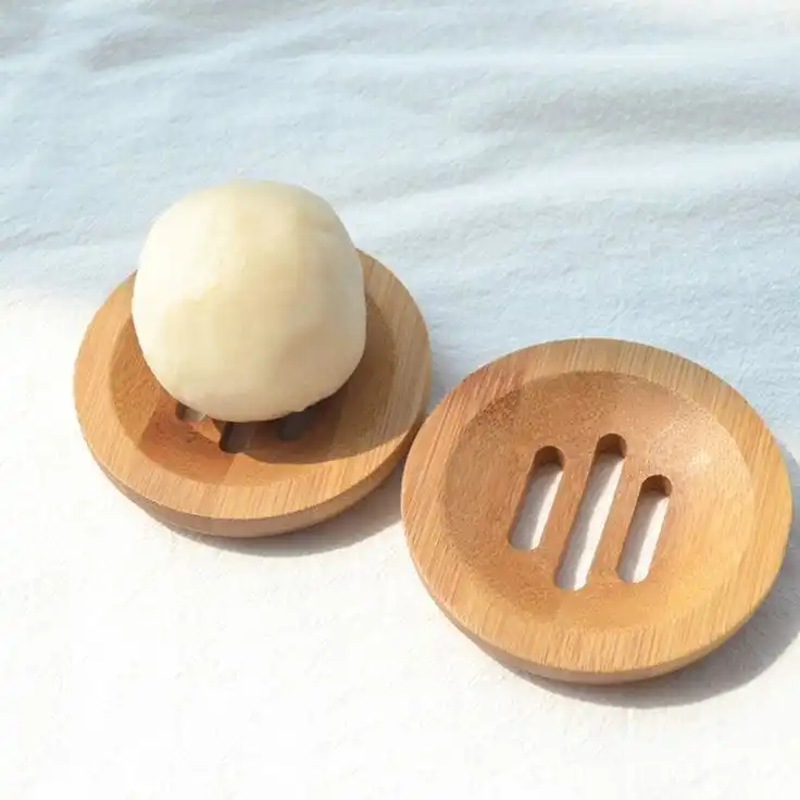 Compartment Plates 2 Divided Serving Dish Soap Wooden Dish With Enamel Kitchen Food Small Soy Dip