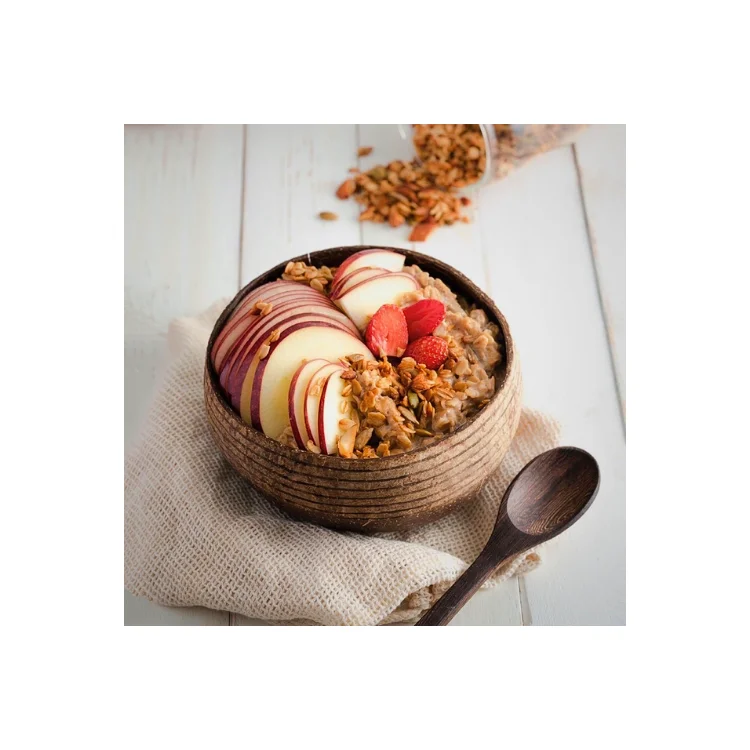 Coconut Shell Bowl Bulk Good Performance Natural Binh Minh Handicraft Food Safe Ready To Ship Vietnamese Manufacturer