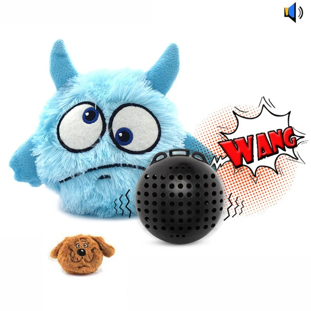 Cute Dog Toy Plush Giggle Ball Puppy Automatic Electronic Shake Crazy Toys Exercise Entertainment Interactive Pet Balls
