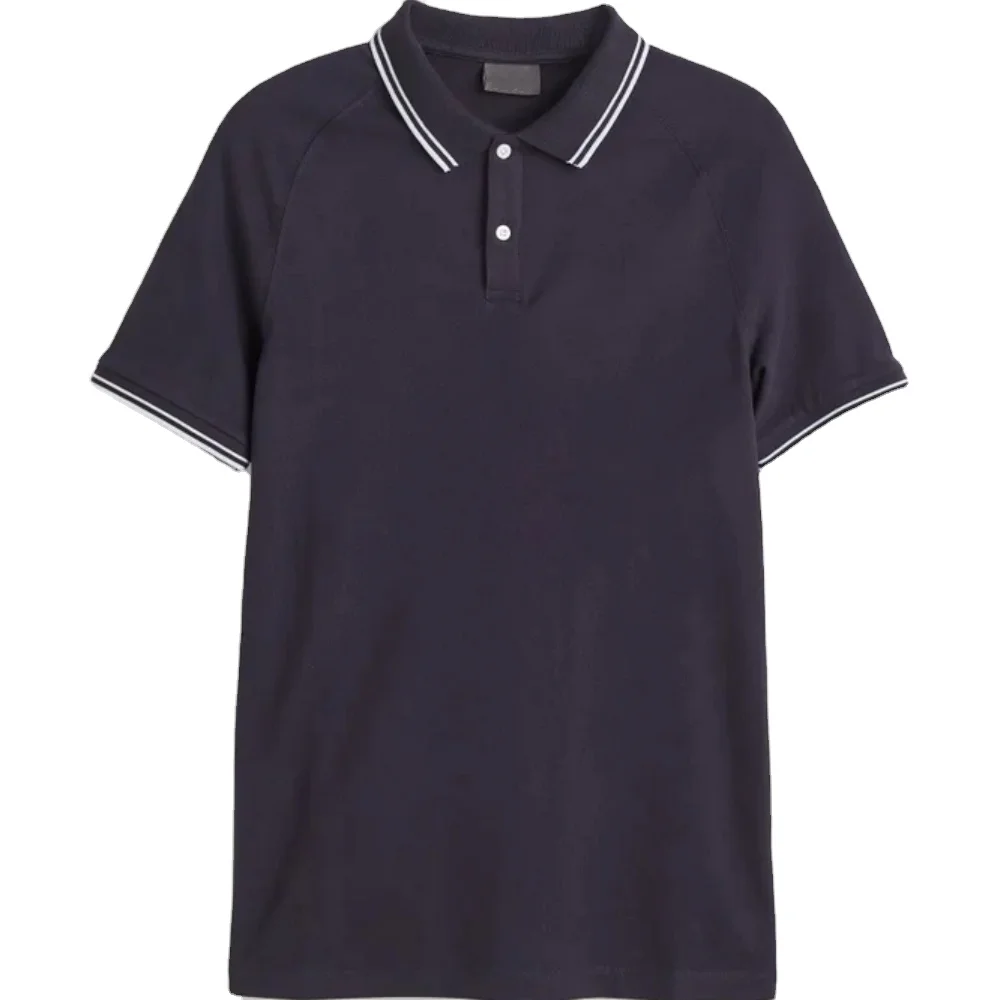 Summer Top Quality Cotton Polo T-Shirt Men Solid Color Collar Design T-shirt Casual Wear Classic Men Clothing Tops Tee Shirt