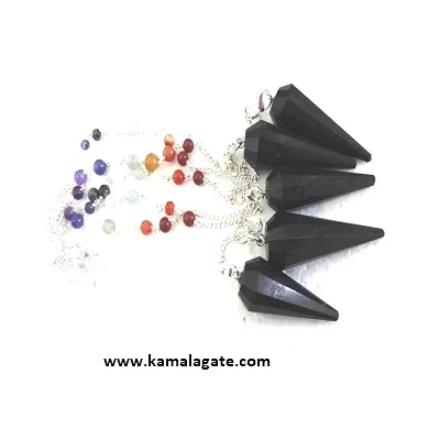 wholesale natural agate gemstone Dalmation Jasper Gemstone Pendulums With Chakra Chain dowsing pendulum for sale