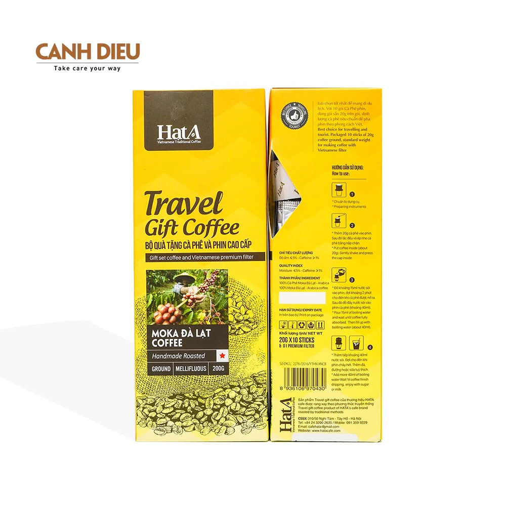 Travel Gift Moka Da Lat Coffee Vietnamese Special Coffee Net Weight 200g