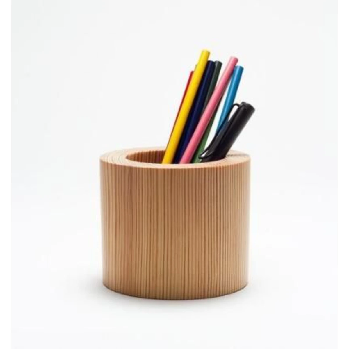 Simple Stylish Wooden Pen And Pencil Stationary Holder With High Quality For Home Table Top And Office Supplies