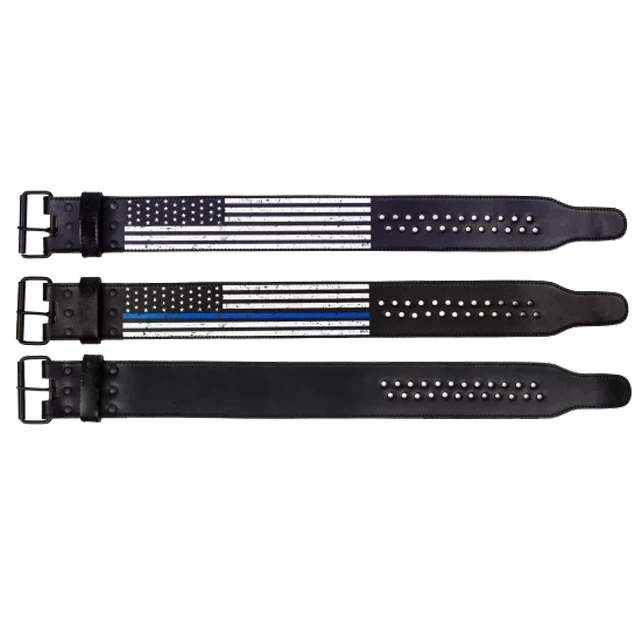 American Flag OEM Design Custom logo beautiful adjustable Hole Single Prong weightlifting Power belt back support Customised