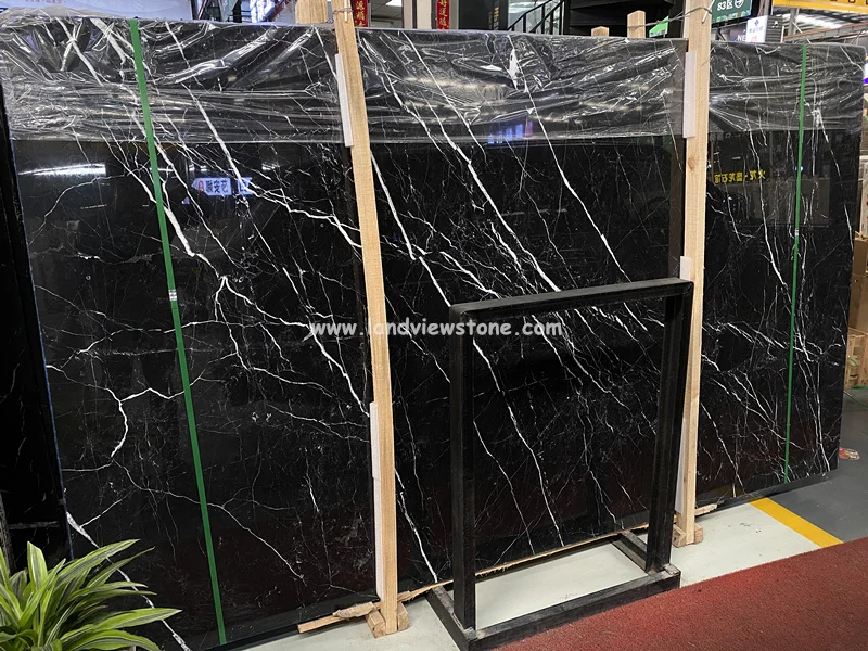 Night Sky Marble Nero Marquina Marble Kitchen and Bathroom Countertop