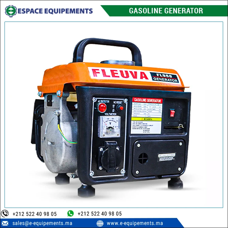 Light Weight Compact Design 3000 rpm Speed 950 Mini Portable Gasoline Generator Petrol Generator Manufacturer