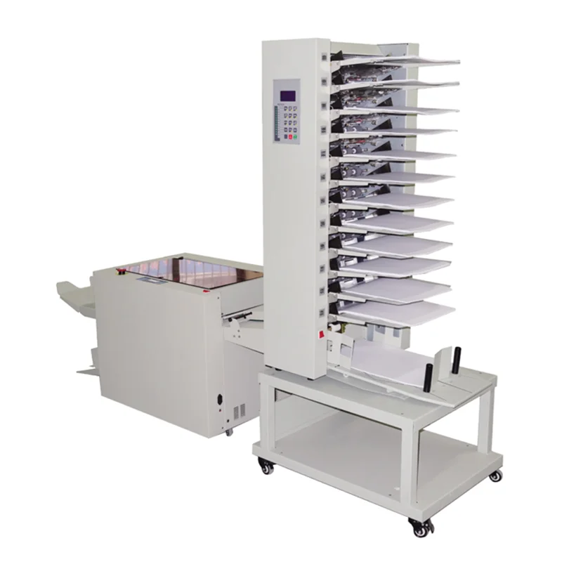 Super September NO MOQ Hot Sale 6/10/12 Trays Automatic Paper Sheet Collator Machine