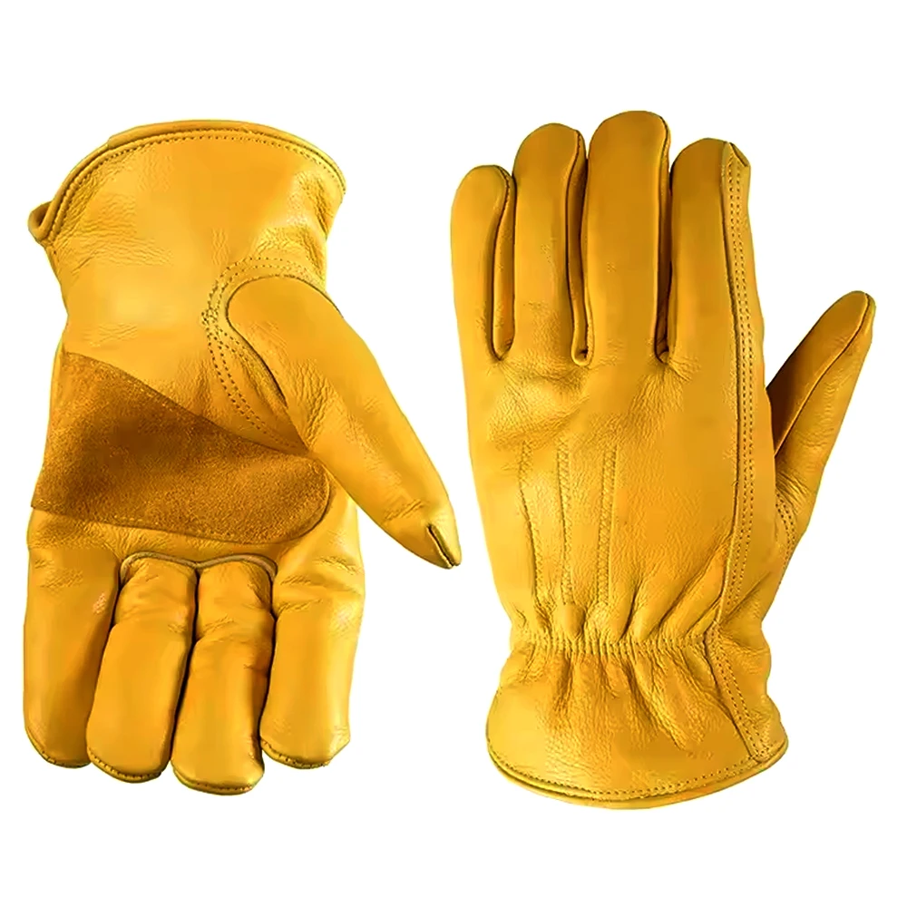 Best Quality Assembly Driver Labor Protection Leather Working Gloves With OME Service Leathers Gloves From Pakistan