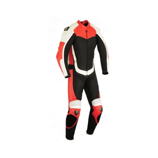 Top Quality Genuine Leather Racing Suit Motorbike Breathable Racing Suit with Customized Logo Design